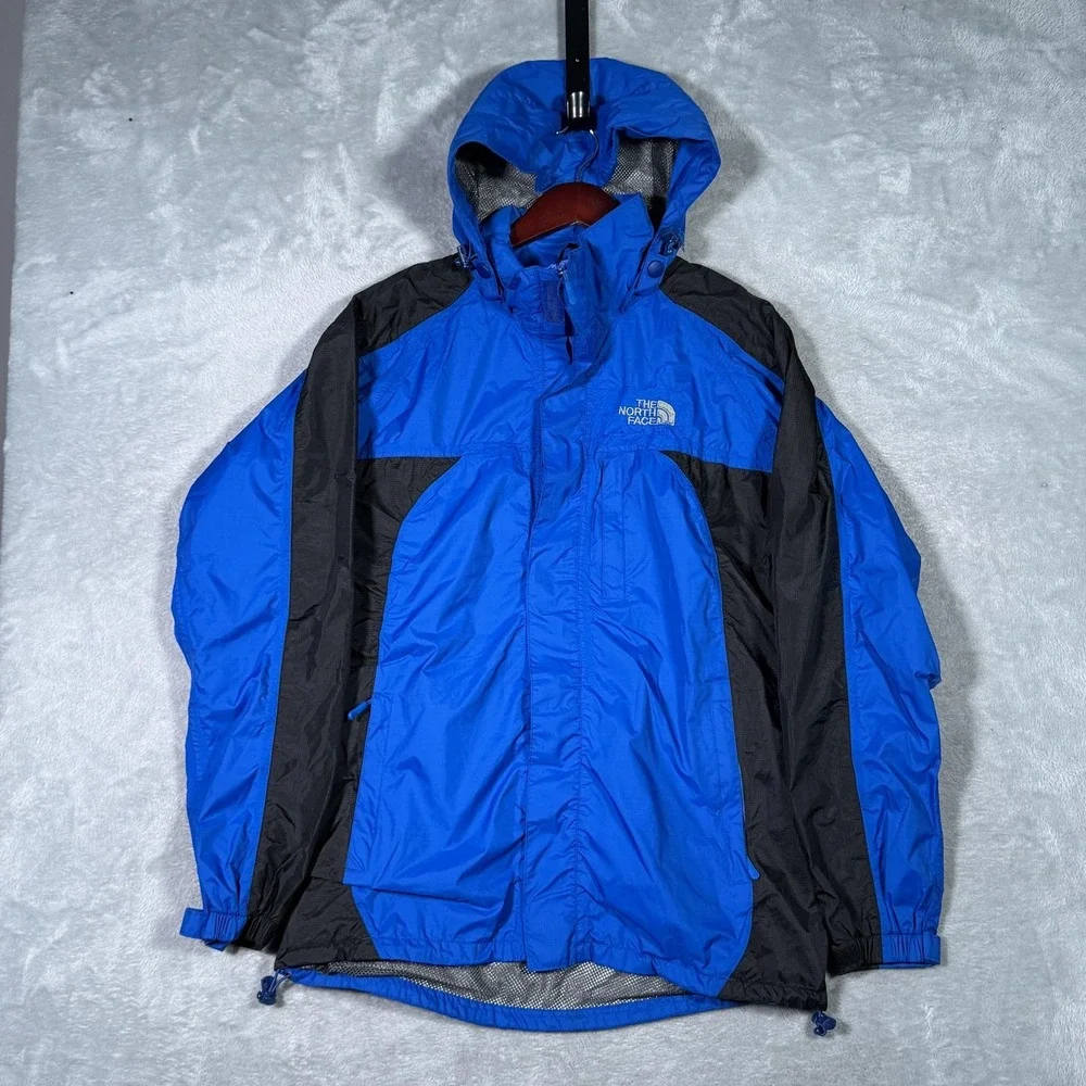 The North Face Jacket Mens XL Blue Summit Series Gore-Tex‎ Hooded Rain Shell